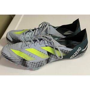 Adidas Adizero Finesse Spikes 10 Gray Neon – Shoes + Extra Spikes & Tools IE2769